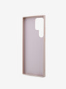 Guess PU 4G Metall-Logo Rückseite für Samsung Galaxy S24 Ultra Pink Handyhülle