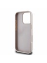 Guess PU 4G Stripe Rückseite für iPhone 16 Pro Pink Handyhülle