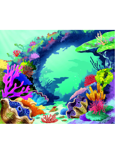 BAAGL  Lesen und Aufkleben – UNTER WASSER, Buch mit Stickern
