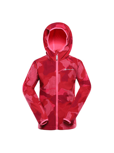 ALPINE PRO Kindersoftshell-Jacke mit Membran ALPINE PRO EZORO neon knockout pink varianta pa