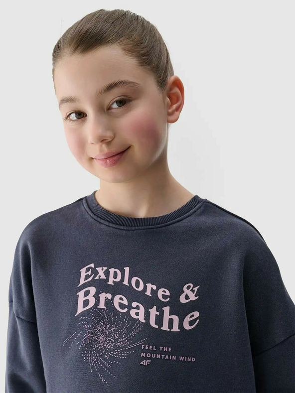 4F Mädchen Cropped Hoodie 4F