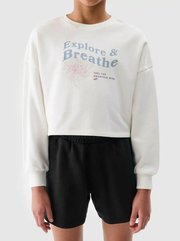 4F Mädchen Cropped Hoodie 4F