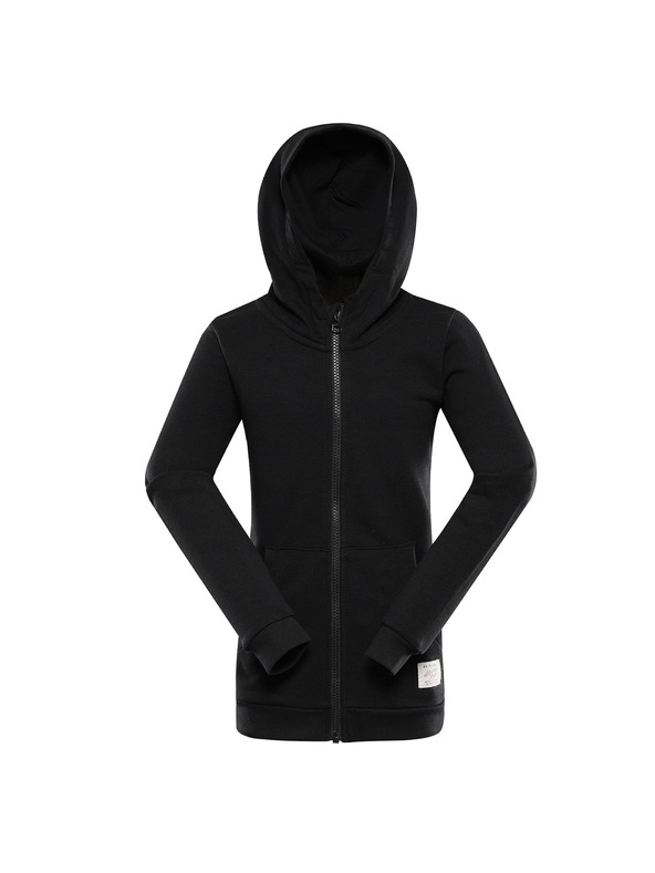 ALPINE PRO Kinder Baumwoll-Hoodie ALPINE PRO LOKKO black