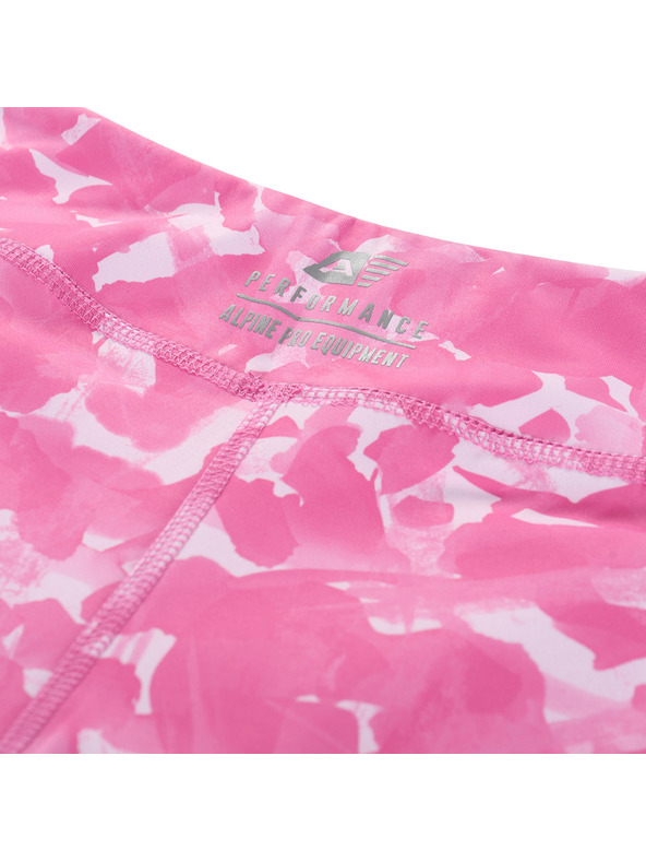 ALPINE PRO Kinder kurze schnelltrocknende Leggings ALPINE PRO ELO neon pink varianta pb