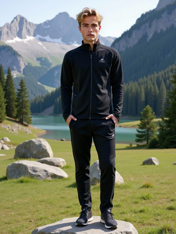 ALPINE PRO Herren-Schnelltrocknende Sweatshirt ALPINE PRO GOLL 2 black