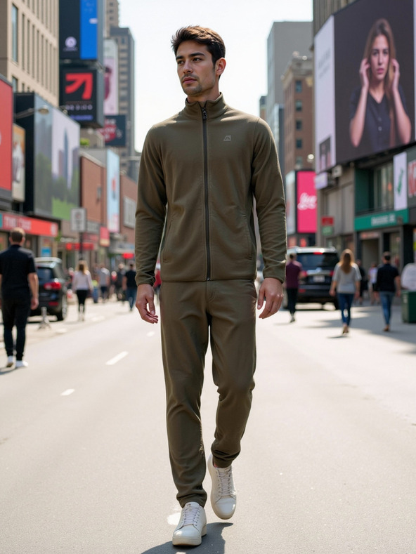 ALPINE PRO Herren Fleece-Sweatjacke ALPINE PRO SIUS 2 stone gray