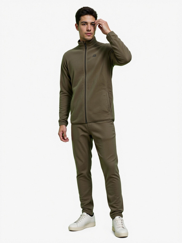 ALPINE PRO Herren Fleece-Sweatjacke ALPINE PRO SIUS 2 stone gray