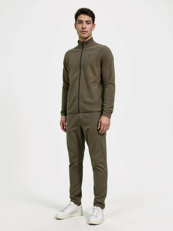 ALPINE PRO Herren Fleece-Sweatjacke ALPINE PRO SIUS 2 stone gray