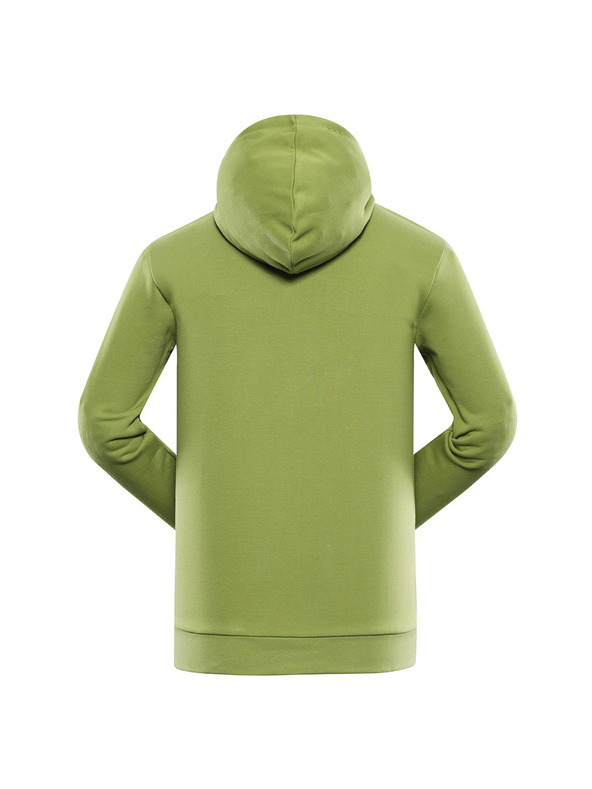 ALPINE PRO Herren Baumwoll-Kapuzenpullover ALPINE PRO LOKK turtle green