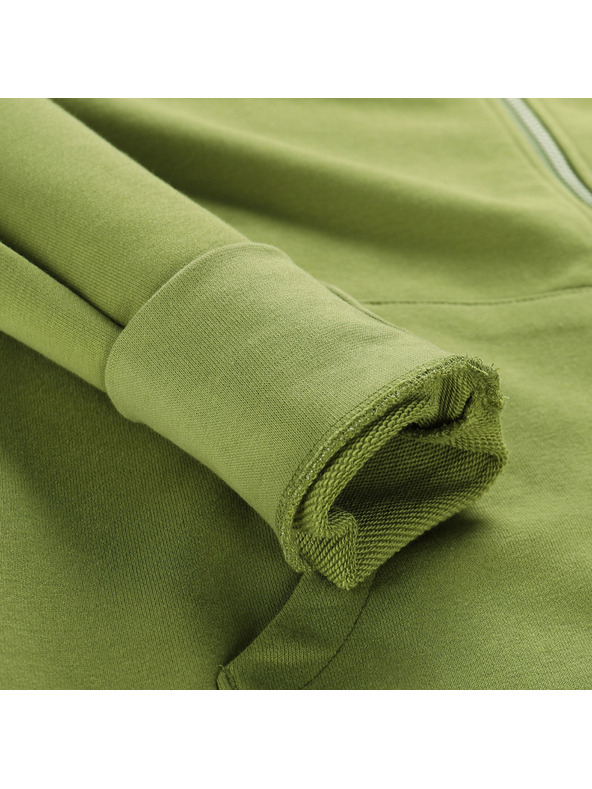 ALPINE PRO Herren Baumwoll-Kapuzenpullover ALPINE PRO LOKK turtle green