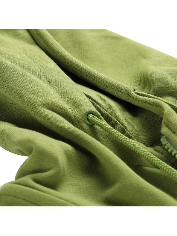 ALPINE PRO Herren Baumwoll-Kapuzenpullover ALPINE PRO LOKK turtle green