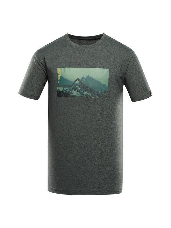 ALPINE PRO Herren meliertes T-Shirt aus recyceltem Material ALPINE PRO GORAF 2 laurel wreath varianta pa