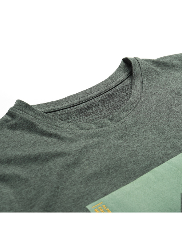 ALPINE PRO Herren meliertes T-Shirt aus recyceltem Material ALPINE PRO GORAF 2 laurel wreath varianta pa