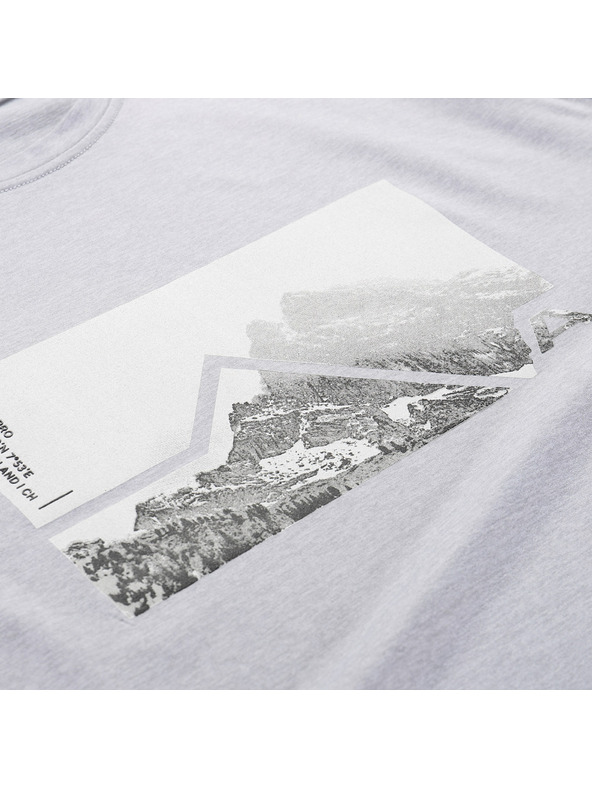 ALPINE PRO Herren meliertes T-Shirt aus recyceltem Material ALPINE PRO GORAF 2 high rise varianta pa