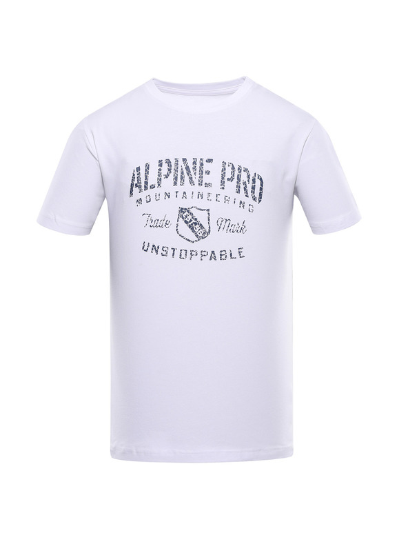 ALPINE PRO Herren-Baumwoll-T-Shirt ALPINE PRO SUMEK white varianta pa