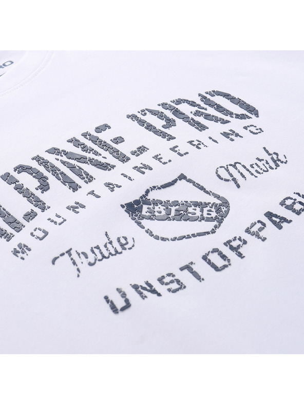 ALPINE PRO Herren-Baumwoll-T-Shirt ALPINE PRO SUMEK white varianta pa