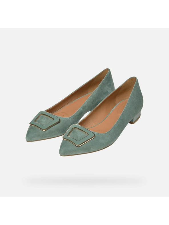 Geox Hellgrüne Damen-Ballerinas Geox Charyssa