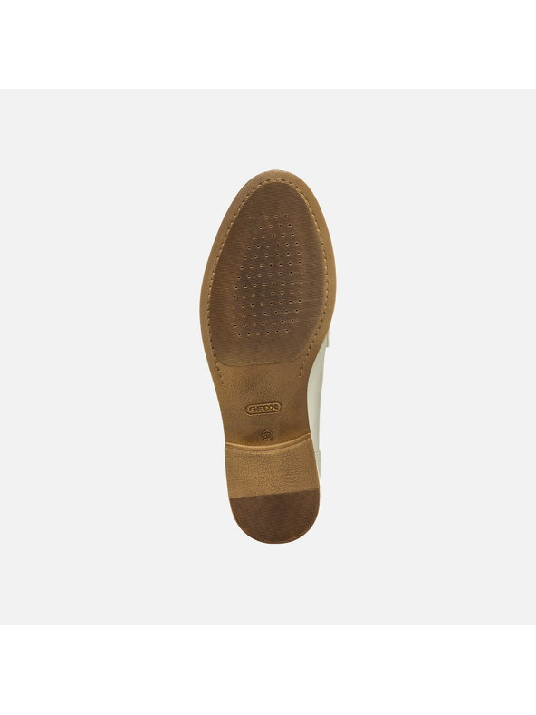 Geox Cremefarbene Damen-Mokassins Geox Prometya