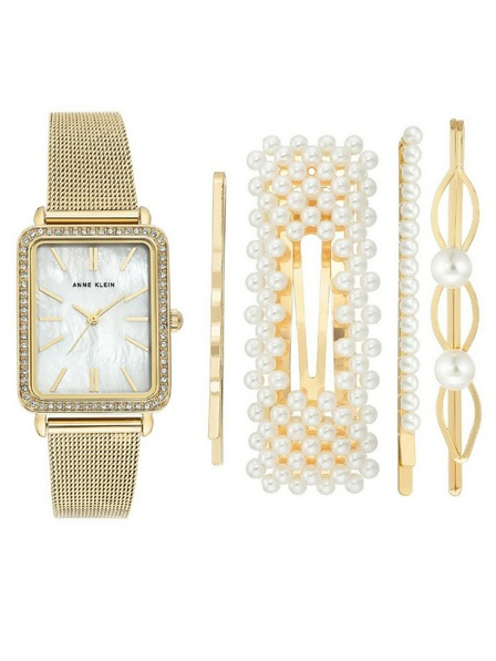 Anne Klein Goldene Damen-Uhr Anne Klein