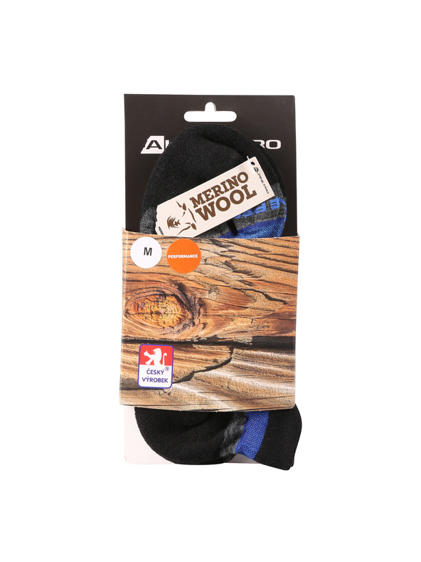ALPINE PRO Merino-Woll-Knöchelsocken ALPINE PRO WERDE moroccan