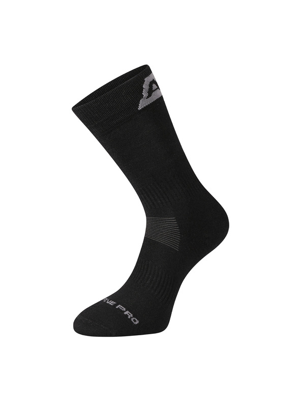 ALPINE PRO Antibakterielle Merino-Wollsocken ALPINE PRO ERATE schwarz