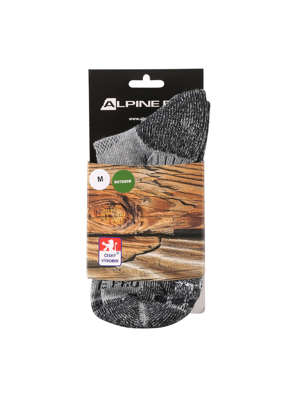 ALPINE PRO Antibakterielle Socken ALPINE PRO KEROWE grau