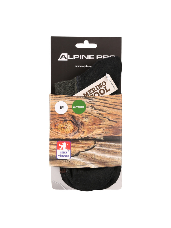 ALPINE PRO Antibakterielle Merino-Wollsocken ALPINE PRO DERERE stone grau