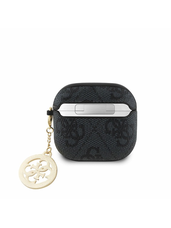 Guess Guess 4G Script PC/PU Charm Hülle für AirPods 4 Schwarz