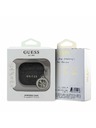Guess Guess 4G Script PC/PU Charm Hülle für AirPods 4 Schwarz