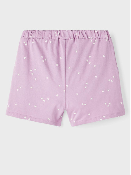 name it Hellviolette gemusterte Shorts für Mädchen name it Henny