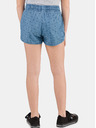 Sam 73 Blaue gemusterte Jeansshorts für Mädchen SAM 73