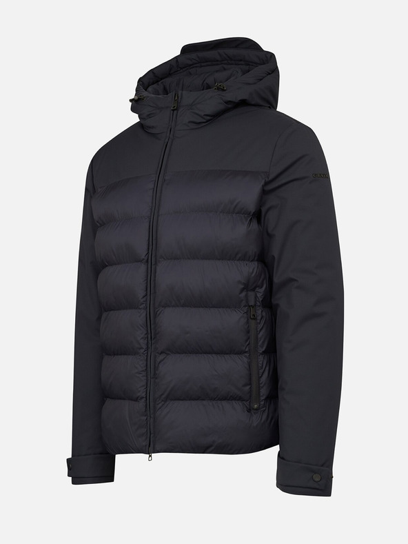 Geox Schwarze gesteppte Herrenjacke Geox Sapienza