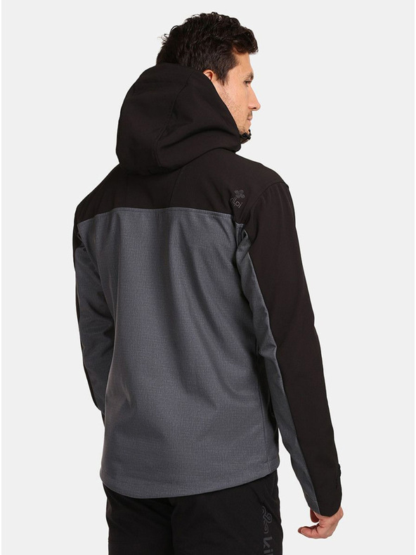 Kilpi Dunkelgraue Herren-Softshell-Jacke Kilpi RAVIO-M