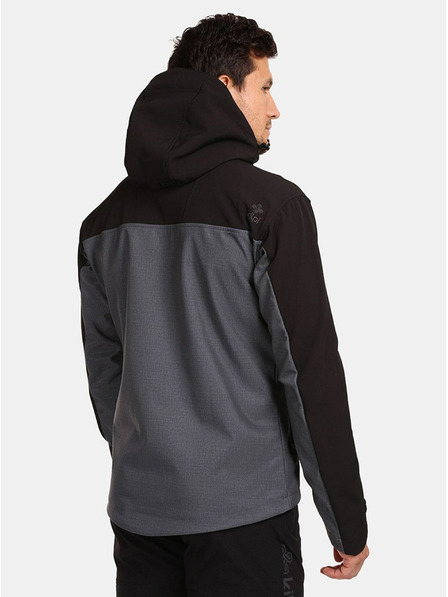 Kilpi Dunkelgraue Herren-Softshell-Jacke Kilpi RAVIO-M