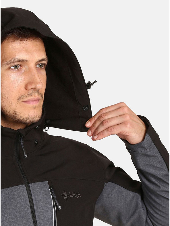 Kilpi Dunkelgraue Herren-Softshell-Jacke Kilpi RAVIO-M