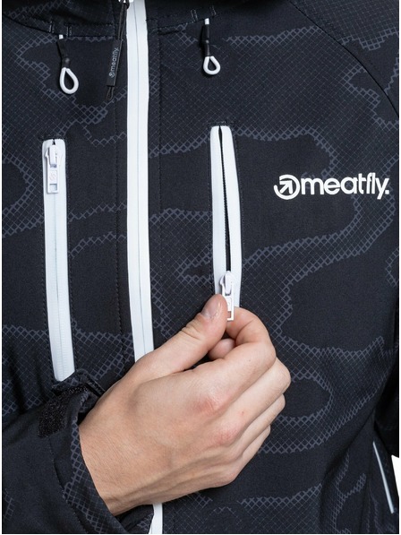 Meatfly Meatfly Herren Softshell Jacke Rasmussen Morph Black | Schwarz | Größe