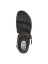 Hey Dude Damen Schwarze Plateausandalen Hey Dude