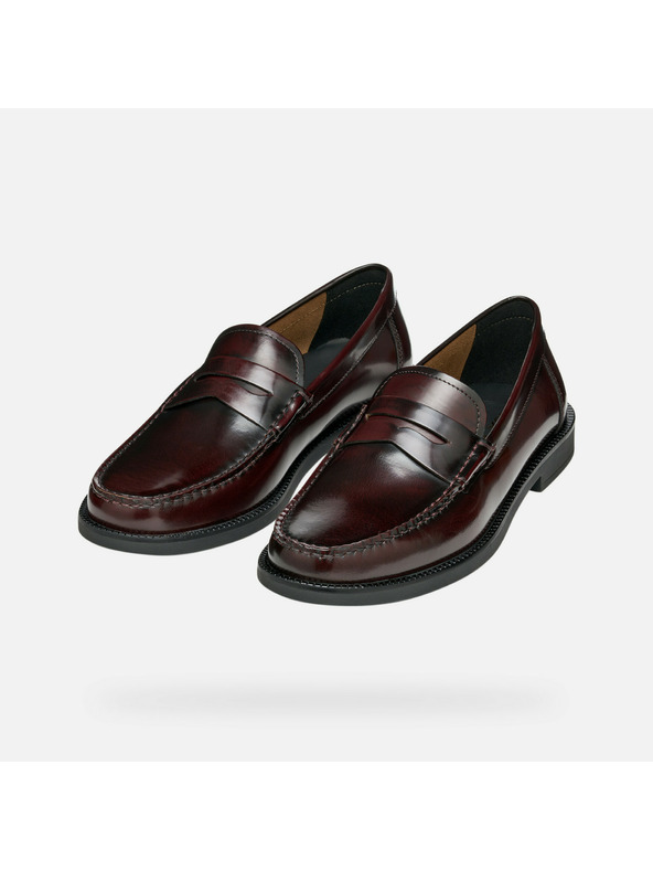 Geox Dunkelbraune Herren Mokassins Geox Recanati