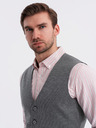 Ombre Clothing Taillierte elegante strukturierte Herren Strickweste von Ombre Clothing