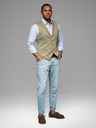 Ombre Clothing Herren strukturierte Strickweste maßgeschneidert mit Revers von Ombre Clothing
