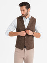 Ombre Clothing Herren strukturierte Strickweste maßgeschneidert mit Revers von Ombre Clothing