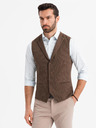 Ombre Clothing Herren strukturierte Strickweste maßgeschneidert mit Revers von Ombre Clothing