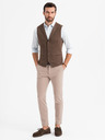 Ombre Clothing Herren strukturierte Strickweste maßgeschneidert mit Revers von Ombre Clothing