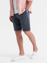 Ombre Clothing Herren strukturierte gestrickte Shorts mit elastischem Bund von Ombre Clothing