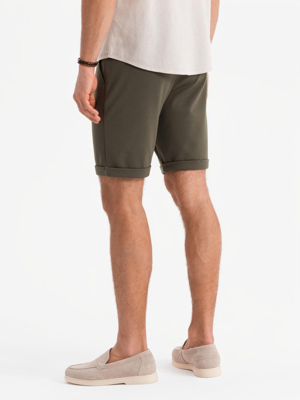 Ombre Clothing Herren gestrickte Shorts mit umgeschlagenen Beinen von Ombre Clothing