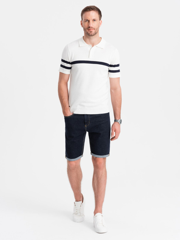 Ombre Clothing Herren Jeans-Shorts mit umgeschlagenen Beinen von Ombre Clothing