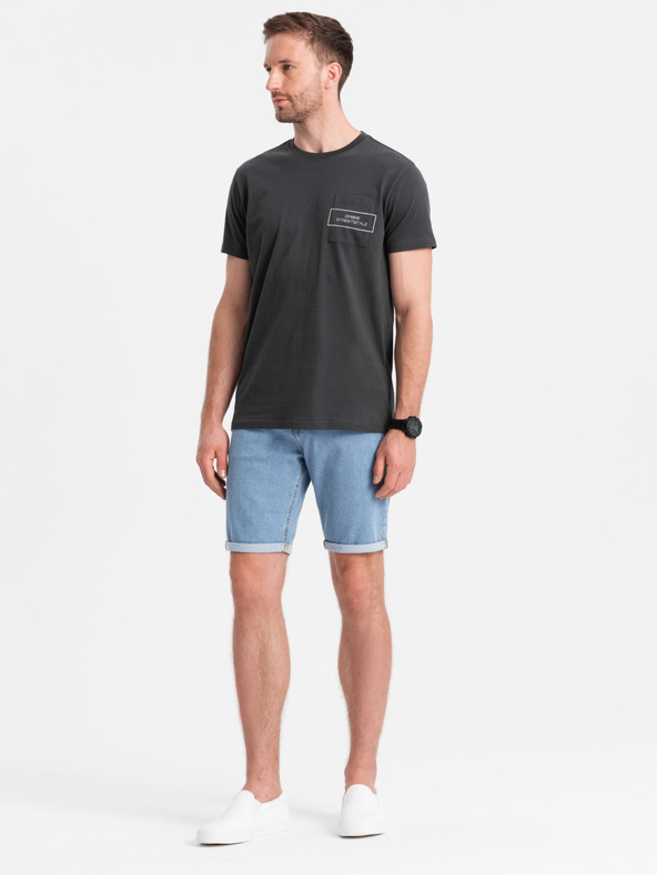 Ombre Clothing Herren Jeans-Shorts mit umgeschlagenen Beinen von Ombre Clothing