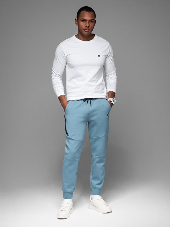 Ombre Clothing Herren Jogginghose mit gerippten Bündchen und dekorativem Reißverschluss von Ombre Clothing