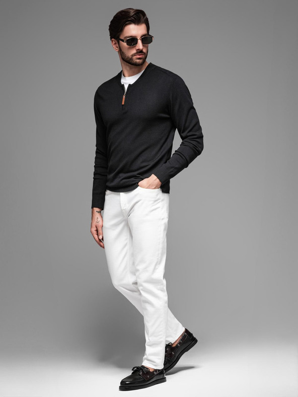 Ombre Clothing Herren-Strickpullover mit strukturierten Punkten Ombre Clothing