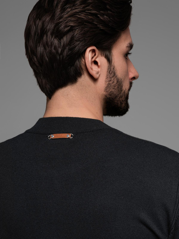 Ombre Clothing Herren-Strickpullover mit strukturierten Punkten Ombre Clothing